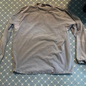 Plain grey long sleeve shirt